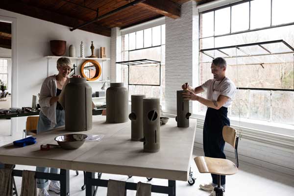 Picture of man and woman crafting